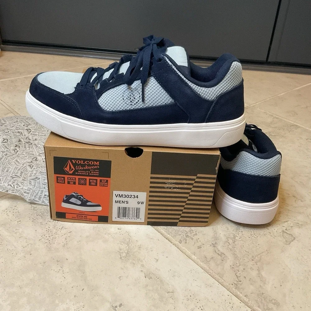 Volcom Evolve EH Navy & Gray Size Men's 9 Wide Composite Toe